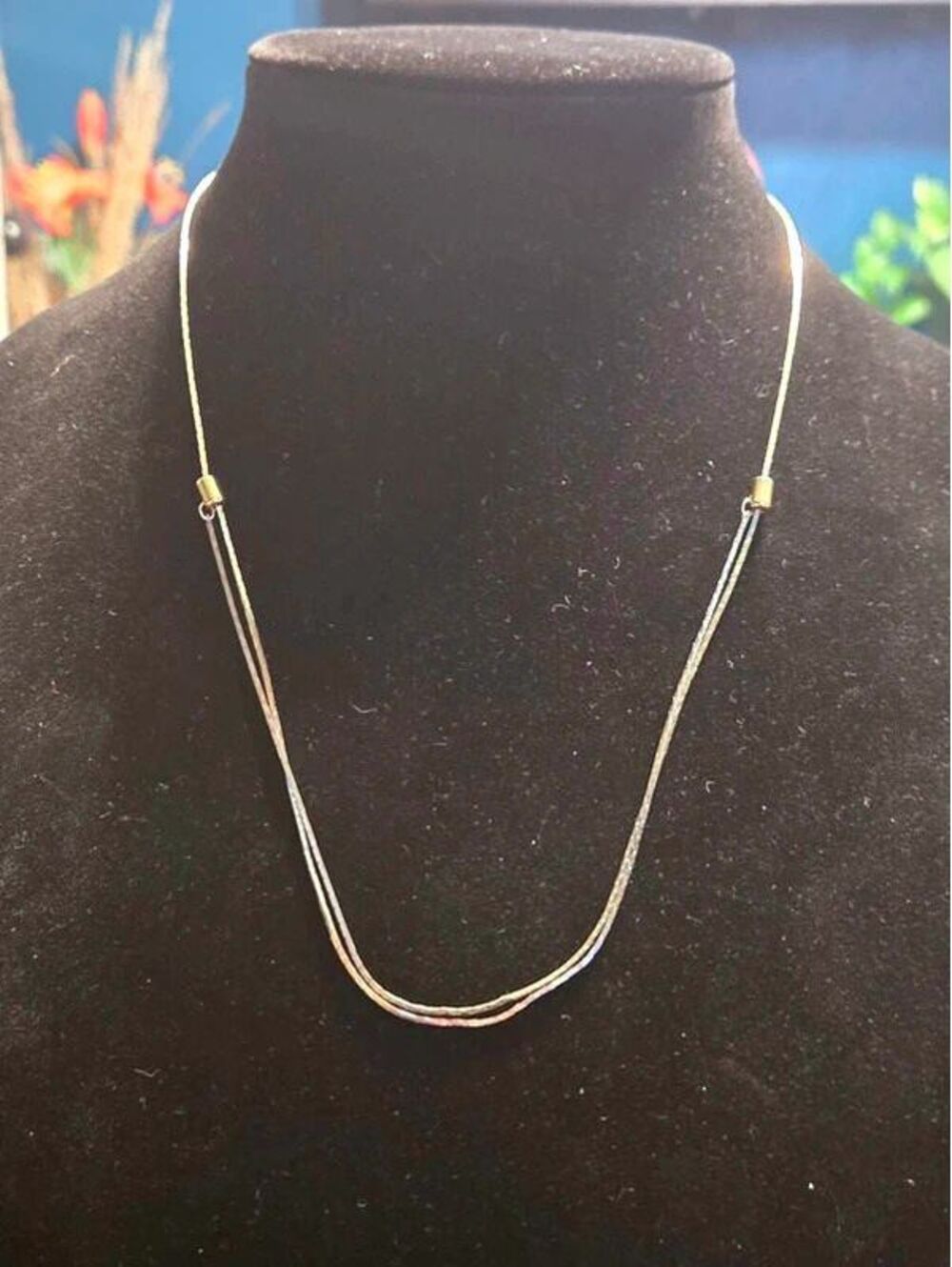 Vintage Gold Tone Adjustable Slide Transformer Necklace